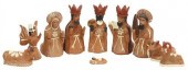 (10) TERRACOTTA CRECHE NATIVIT