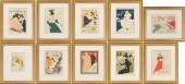 10 TOULOUSE-LAUTREC FRAMED POS