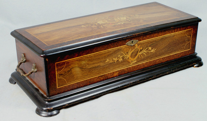 10 tune inlaid rosewood Harp