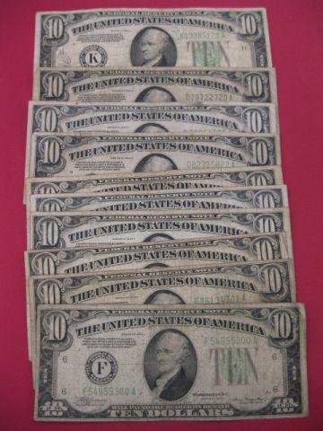 10-U.S. $10.00 Notes 1934.