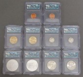(10) US COLLECTIBLE GRADED COI