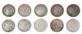 (10) U.S. MORGAN SILVER DOLLAR
