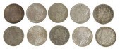(10) U.S. MORGAN SILVER DOLLAR