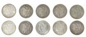 (10) U.S. MORGAN SILVER DOLLAR