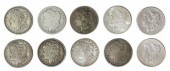 (10) U.S. MORGAN SILVER DOLLAR