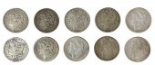 (10) U.S. MORGAN SILVER DOLLAR