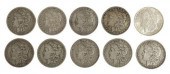 (10) U.S. MORGAN SILVER DOLLAR