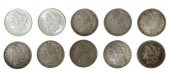 (10) U.S. MORGAN SILVER DOLLAR