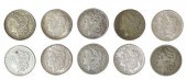 (10) U.S. MORGAN SILVER DOLLAR