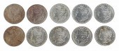 (10) U.S. MORGAN SILVER DOLLAR