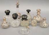 10 VARIOUS CRYSTAL AND SILVER