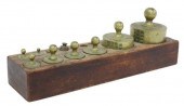 (10) VINTAGE BRASS SCALE WEIGH