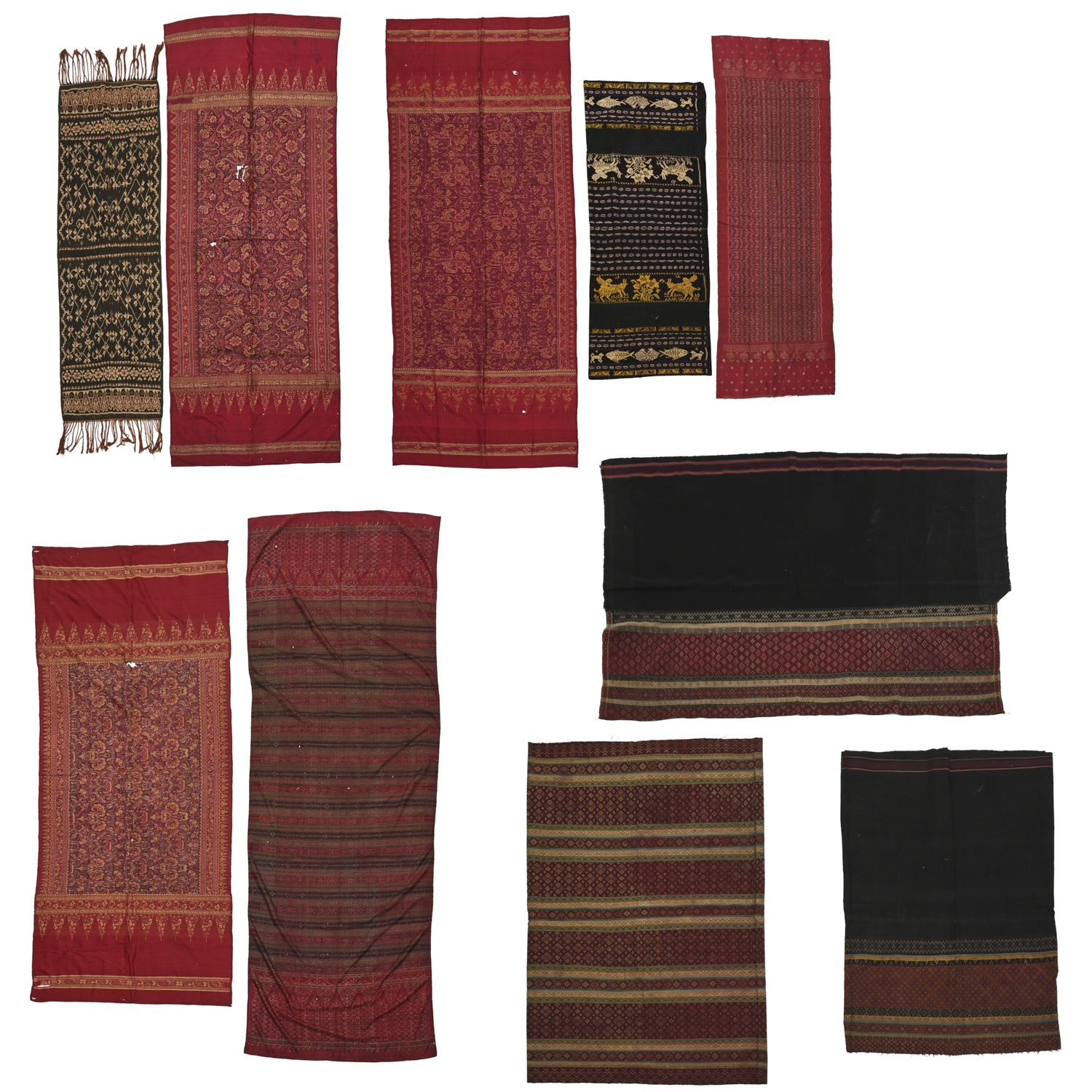 (10) VINTAGE SOUTHEAST ASIAN IKAT &