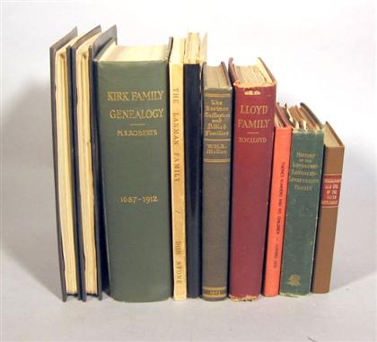 10 vols. (2 wrappers)  Genealogy
