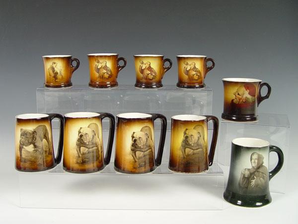 10 WARWICK CHINA IOGA WARE MUGS: