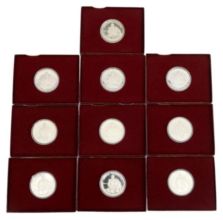 (10) WASHINGTON 90% SILVER PROOF