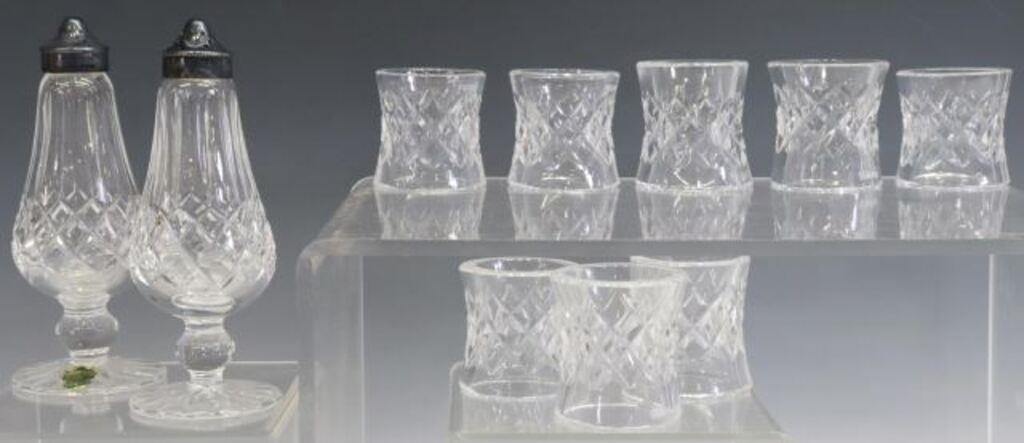 (10) WATERFORD CRYSTAL NAPKIN RINGS