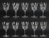 10 WATERFORD LISMORE CRYSTAL C