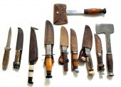 10 WEAPONS KNIVES HATCHETS: Id