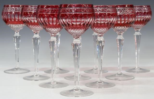 (10) WEDGWOOD CROWN RUBY HOCK