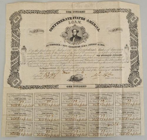 $100 CONFEDERATE STATES OF