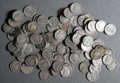 (100) MERCURY SILVER DIMES 10C