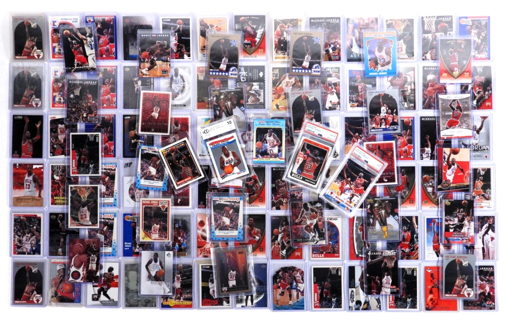 100 MICHAEL JORDAN FLEER HOOPS UD