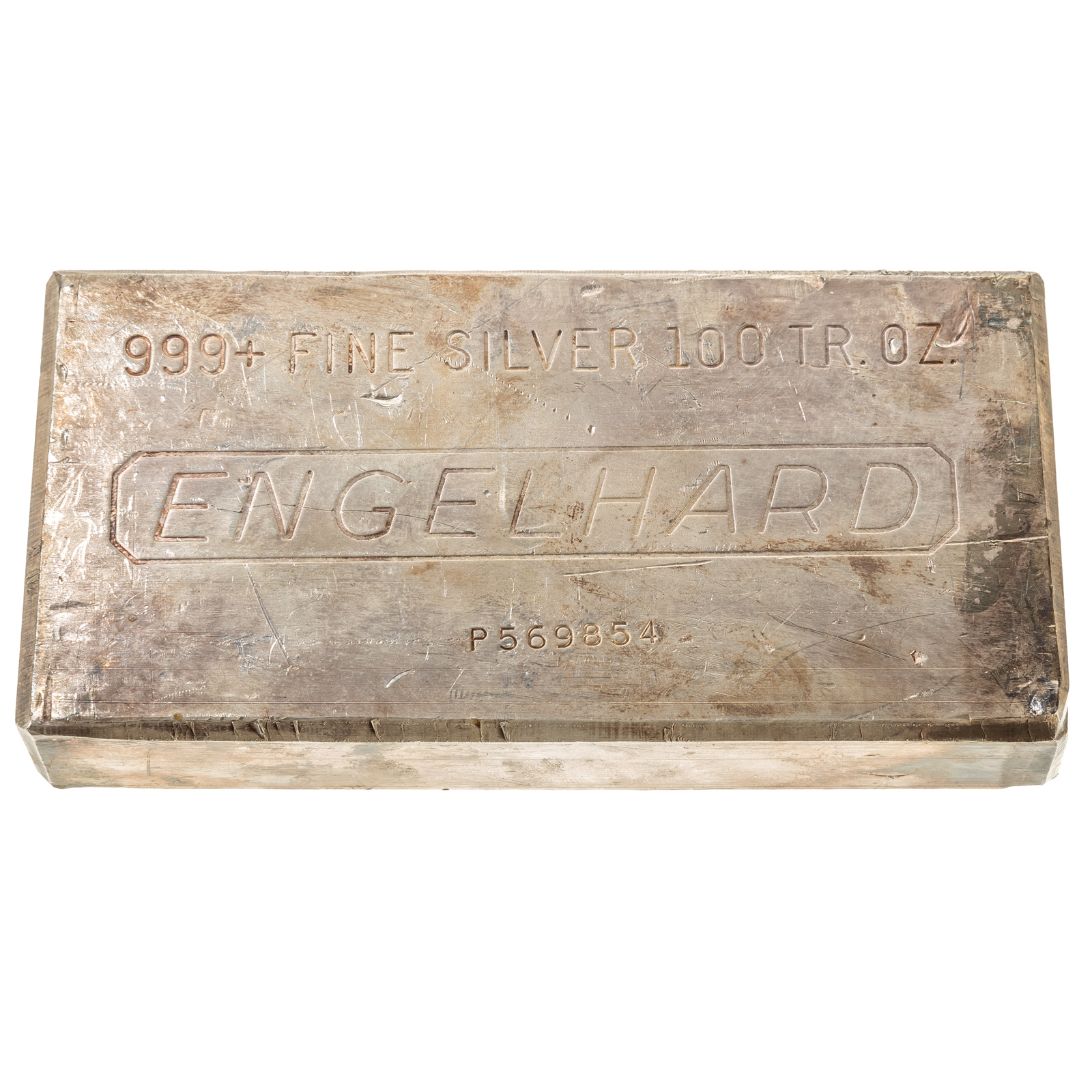 100 OUNCE ENGELHARD .999 SILVER BAR