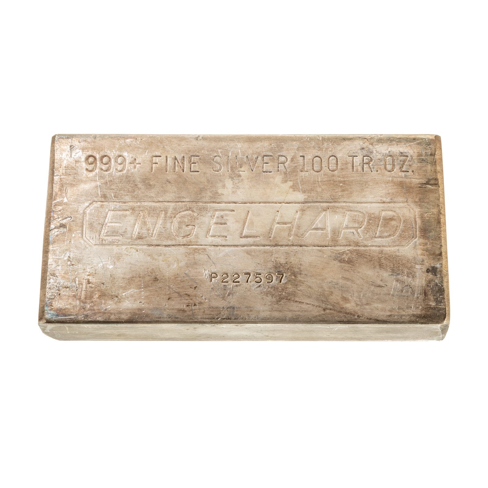 100 OUNCE ENGELHARD SILVER BAR .999