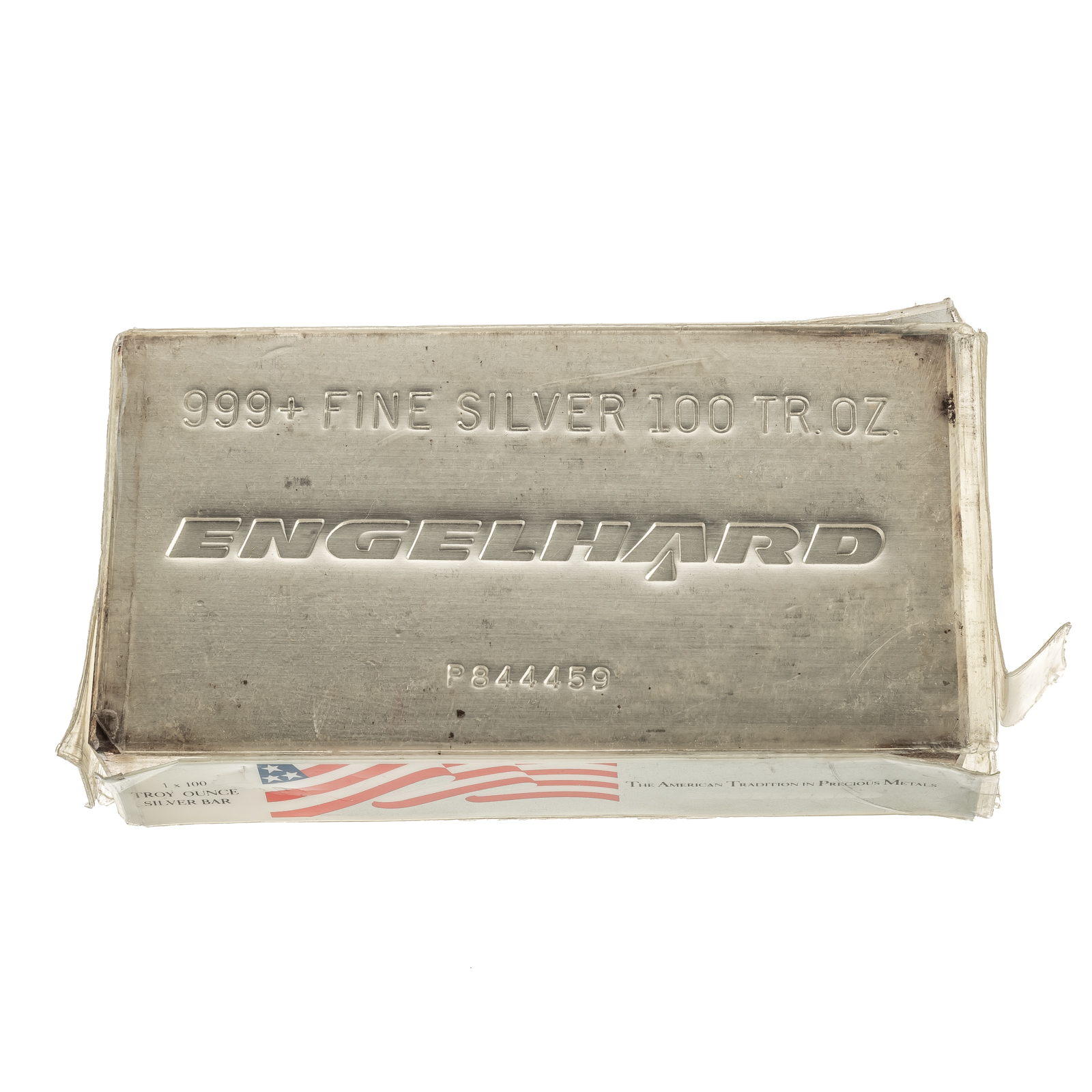 100 OUNCE ENGLEHARD .999 SILVER BAR