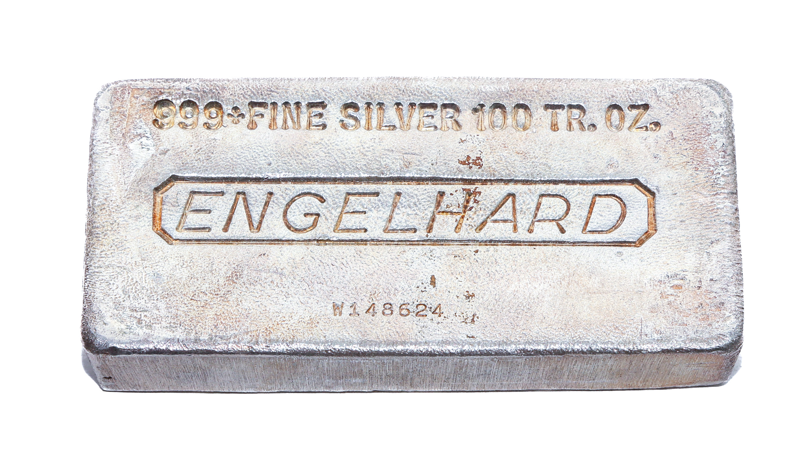 100 OUNCE ENGLEHARD SILVER BAR .999