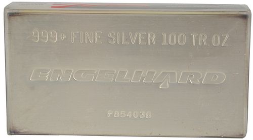 100 TROY OZ. ENGELHARD SILVER