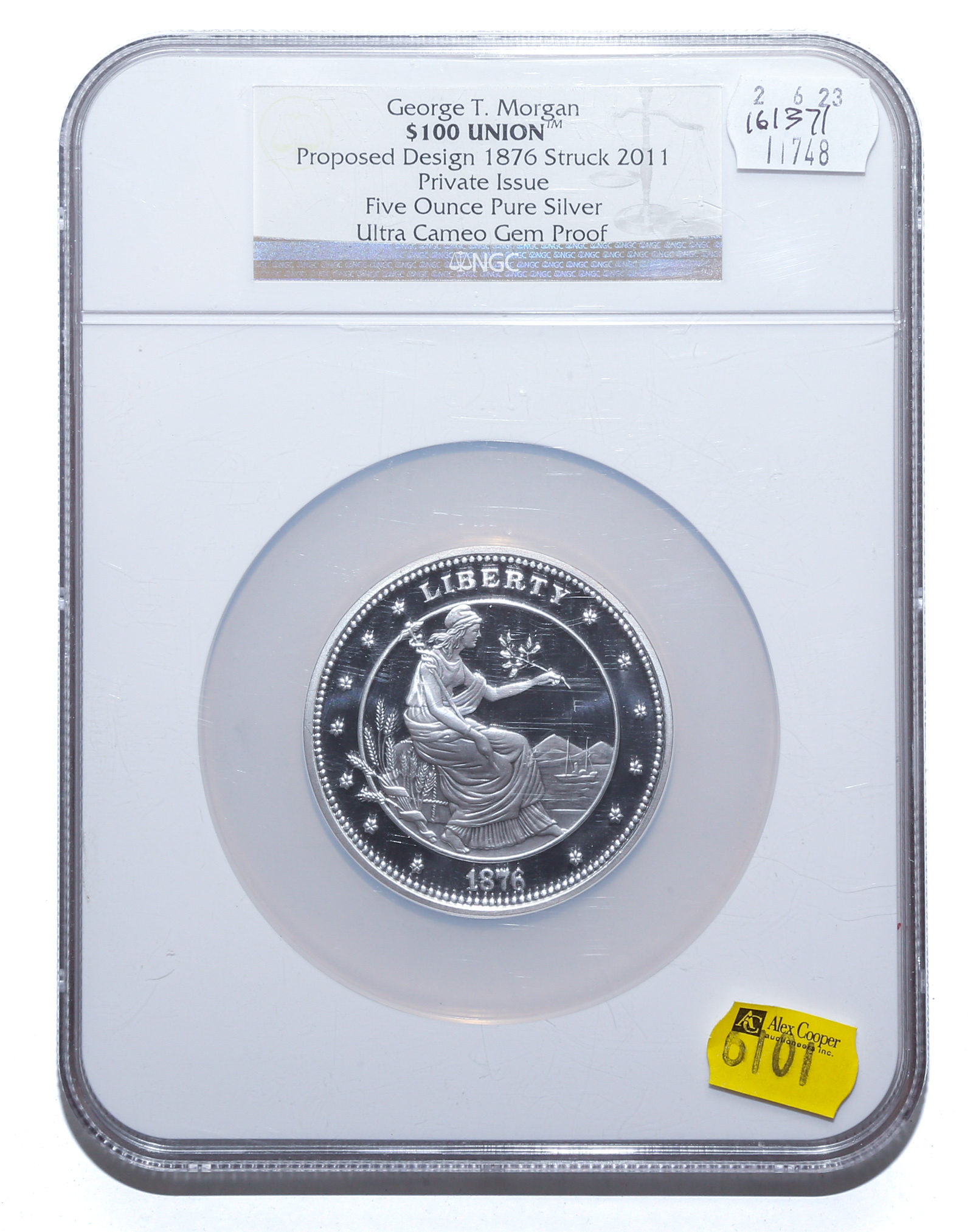 $100 UNION PROPOSED DESIGN 1876 NGC