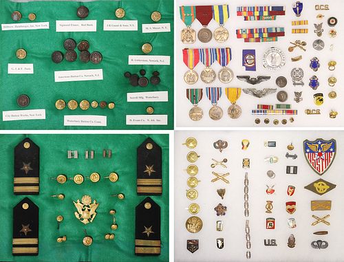 (100) U.S ARMY, USN, BUTTONS,