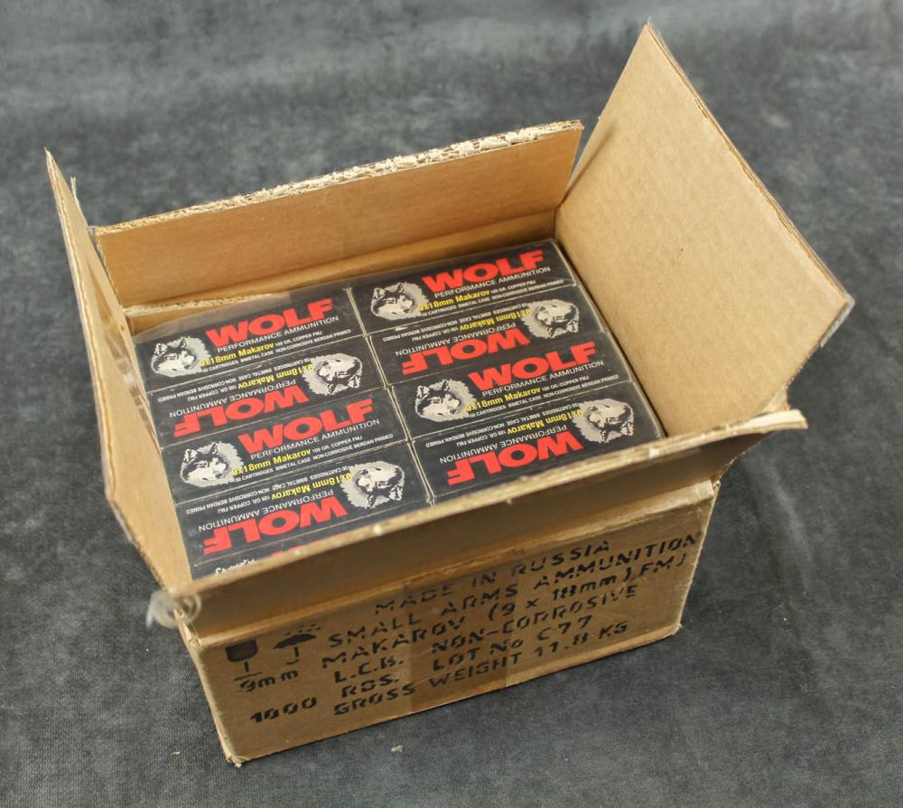 1000 ROUNDS OF 9X18MM MAKAROV