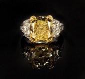 10.10CT. FANCY YELLOW DIAMOND,