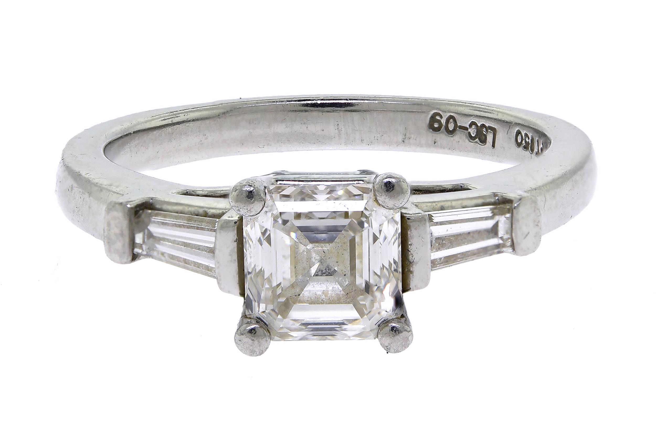 1.07 CT ASSCHER CUT DIAMOND &
