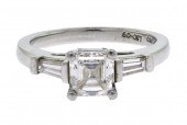 1.07 CT ASSCHER CUT DIAMOND &