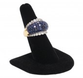 10CT. SAPPHIRE & DIAMOND 18K D