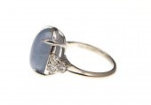 10CT STAR SAPPHIRE PLATINUM RI