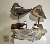 10"H shore bird decoy on stand