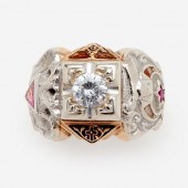10K 32ND DEGREE MASONIC RINGA