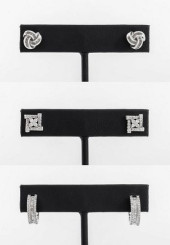 10K &AMP; 14K WHITE GOLD DIAMO