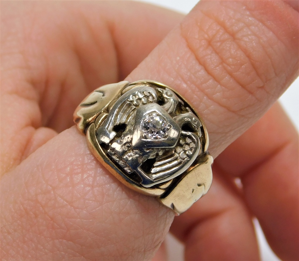 10K GOLD DIAMOND ROMANOV EAGLE
