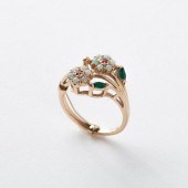10K OPAL FLOWER RING10k yellow