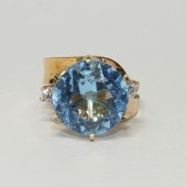 10K ROSE GOLD TOPAZ CUBIC ZIRC
