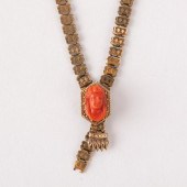 10K VICTORIAN CAMEO NECKLACE,