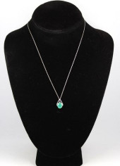 10K WHITE GOLD &AMP; CHALCEDON