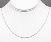 10K WHITE GOLD POPCORN LINK CH