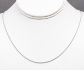 10K WHITE GOLD POPCORN LINK CH